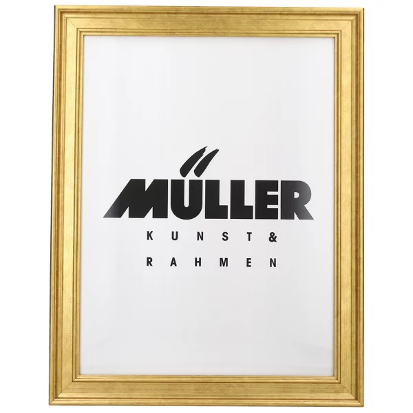 Cadre en bois Brême sur mesure or | verre standard (2 mm)