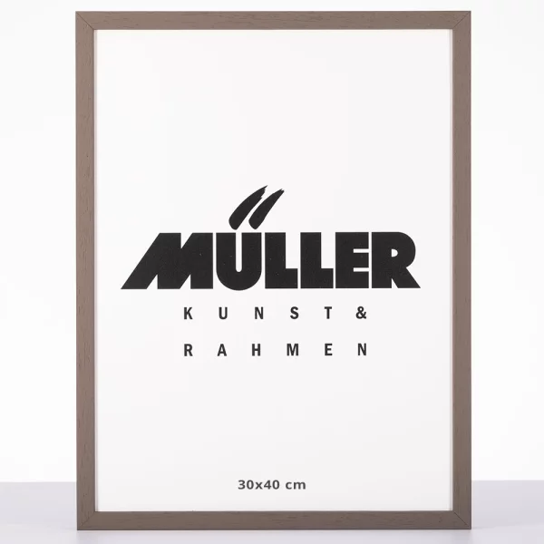 Holz Bilderrahmen Bayern nach Maß Umbra | Antireflexglas mattiert (2 mm)