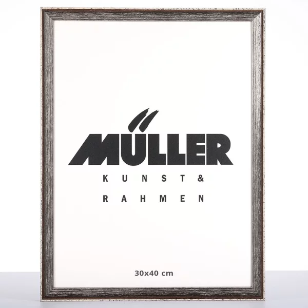 Holz Bilderrahmen Frankfurt 10,5x14,8 cm (A6) | Dunkelbraun | Normalglas (2 mm)