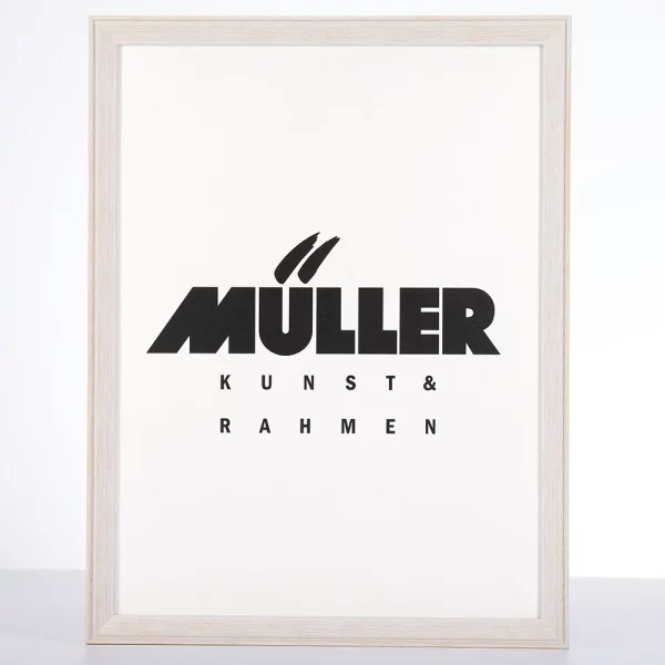 Cadre en bois Francfort 10,5x14,8 cm (A6) | blanc | verre standard (2 mm)