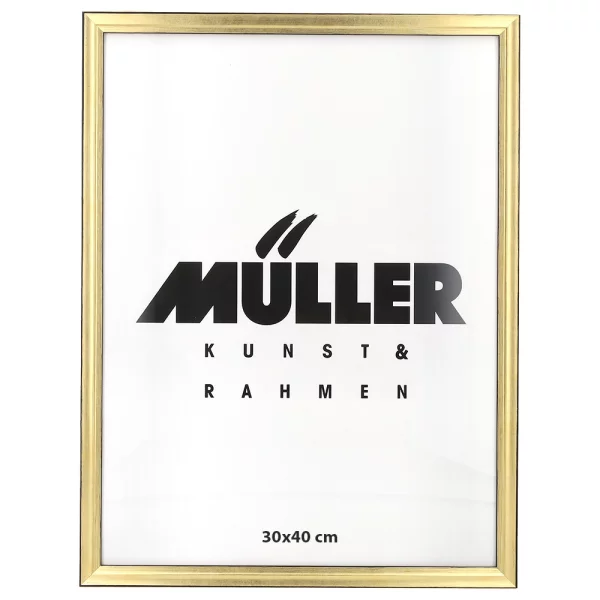 Cadre en bois Saxe Anhalt 60x70 cm | or | verre acrylique UV 90 (3 mm)