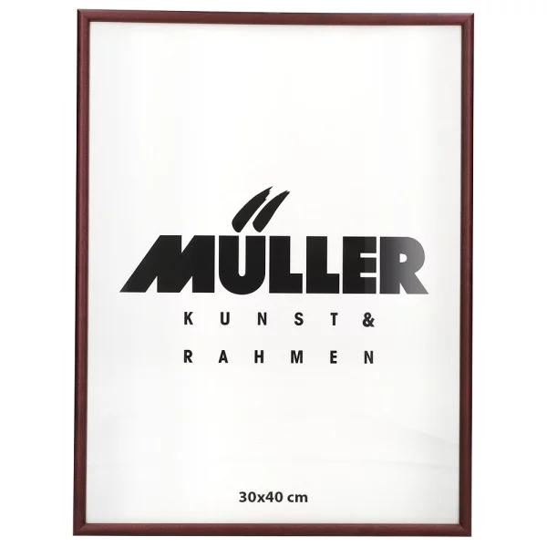 Cadre en bois Hesse sur mesure acajou | verre standard (2 mm)