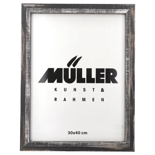 Cadre en bois Rodgau 10,5x14,8 cm (A6) | noir | verre standard (2 mm)