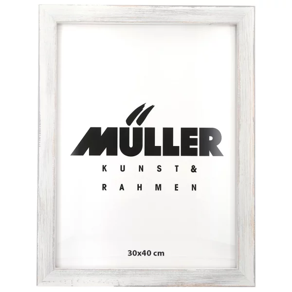 Cadre en bois Rodgau 10,5x14,8 cm (A6) | blanc | verre standard (2 mm)