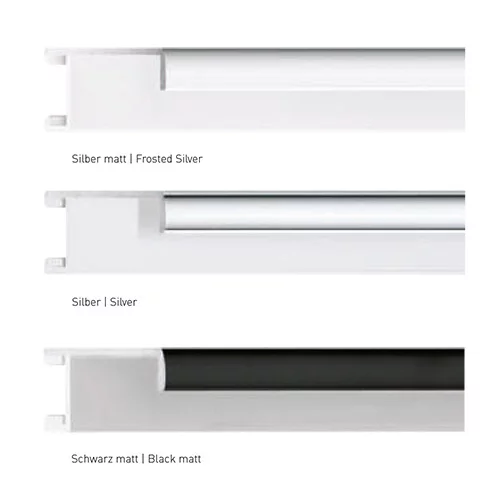 Alu-Bilderrahmen Profil 22 50x70 cm | Silber matt | Normalglas (2 mm)