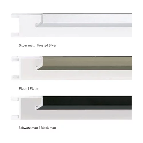 Alu-Bilderrahmen Profil 23 50x70 cm | Silber matt | Normalglas (2 mm)