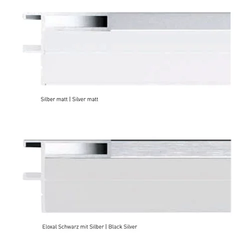Schattenfugenrahmen Profil 26 50x70 cm | Silber matt | Leerrahmen (ohne Glas und Rückwand)