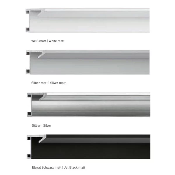 Alu-Bilderrahmen Profil 272 50x60 cm | Silber matt | Normalglas (2 mm)