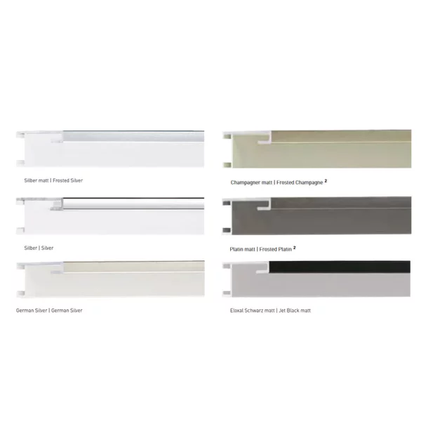 Alu-Bilderrahmen Profil 34 50x70 cm | Silber matt | Normalglas (2 mm)