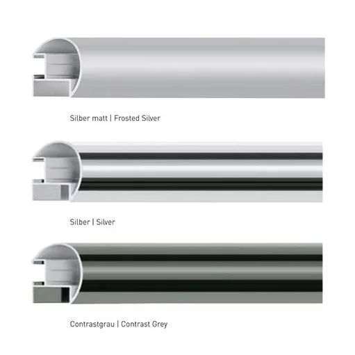 Alu-Bilderrahmen Profil 85 50x70 cm | Silber matt | Normalglas (2 mm)