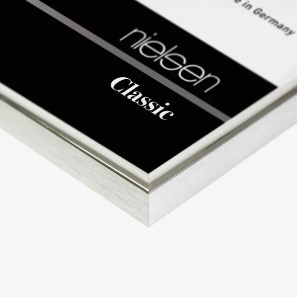 Alurahmen Classic - Art Edition 21x29,7 cm (A4) | Silber glanz | Museumsglas UV 70 entspiegelt