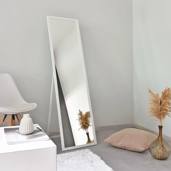 Standspiegel Oslo - 40x160 cm 40x160 cm | Weiß | Spiegel (2 mm)