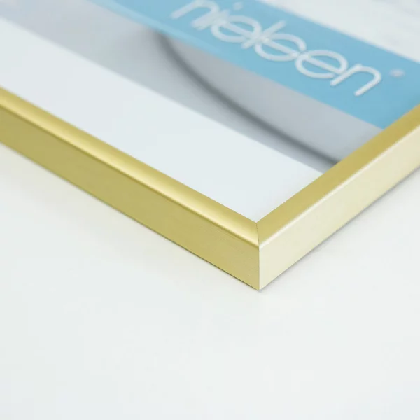 Alu Bilderrahmen Classic 60x80 cm | Gold matt | Normalglas (2 mm)