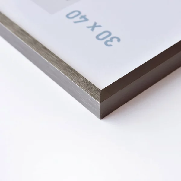 Cadre en aluminium C2 10x15 cm | structure gris mat | verre standard (2 mm)