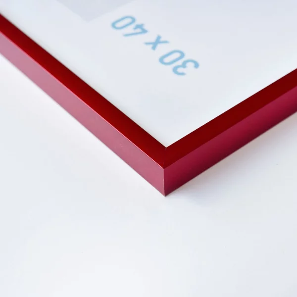 Cadre en aluminium C2 10x15 cm | rouge tornade | verre standard (2 mm)