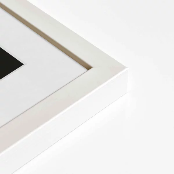 Cadre en bois Skava avec passe-partout 13x18 cm (9x13 cm) | blanc | verre standard (2 mm)