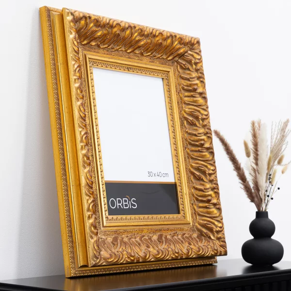Barockrahmen Le Roi 13x18 cm | Gold | Normalglas (2 mm)