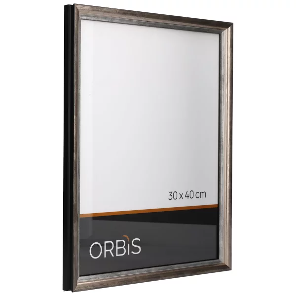 Bilderrahmen Neas aus Holz nach Mass Silber | Normalglas (2 mm)