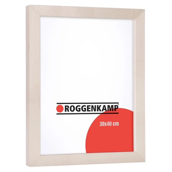 Houten lijst van beuk / esdoorn met afstandlijst 50x70 cm | ahorn, natuur | museumglas UV 70, optisch ontspiegeld (3 mm)