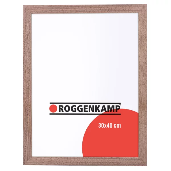 Cadre en bois de hêtre / érable 21x29,7 cm (A4) | noix naturel | verre standard (3 mm)