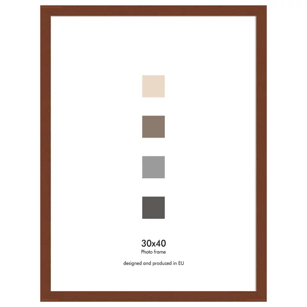 Cadre en bois Japon (MDF) 14,8x21 cm (A5) | brun clair | verre standard (2 mm)