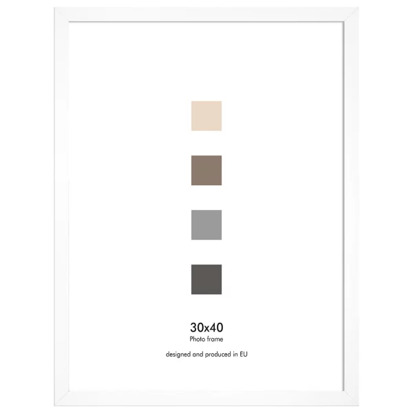 Cadre en bois Japon (MDF) 10x15 cm | blanc | verre standard (2 mm)