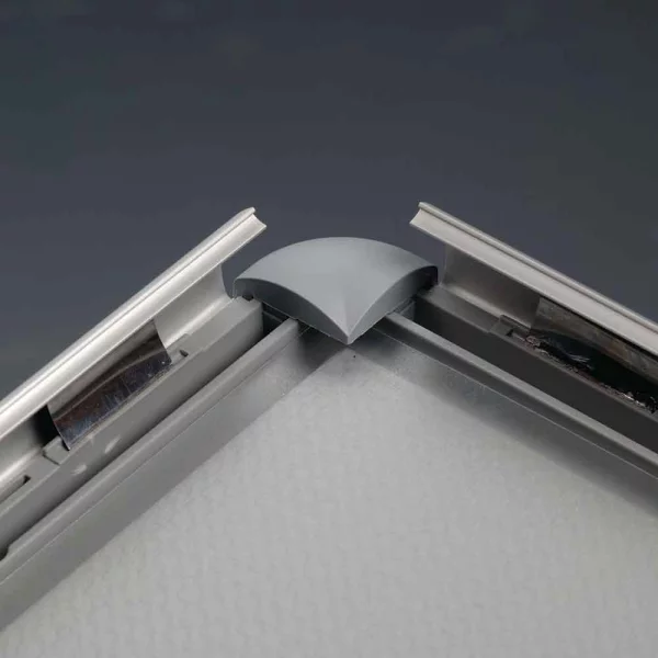 Opti Frame 25mm Rondo 21x29,7 cm (A4) | silber | Kunstglas mattiert (1 mm)