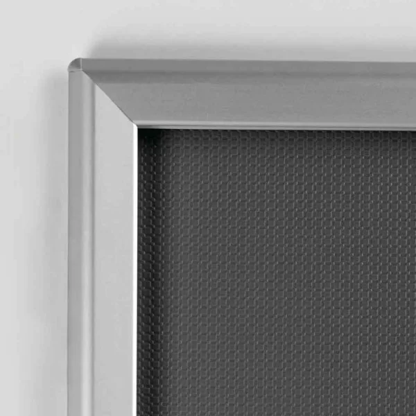 Safety-Klapprahmen 25 mm 42x59,4 cm (A2) | silber | Kunstglas mattiert (1 mm)