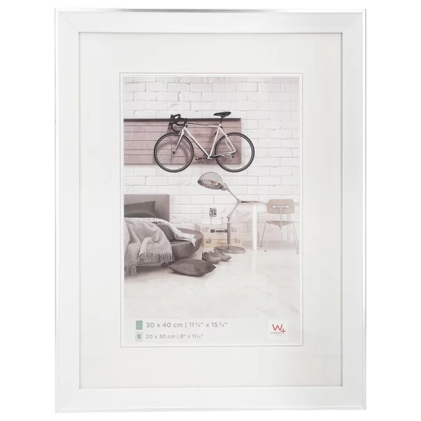 Cadre en plastique Bohemian avec passe-partout 10x15 cm | crème | verre standard (2 mm)