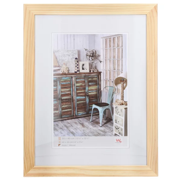 Cadre en bois Grado 13x18 cm | naturel | verre standard (2 mm)