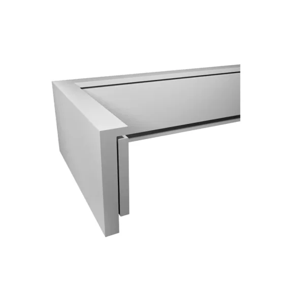 Cadre 3D Shape (MDF) avec passe-partout 25x25 cm (12x12 cm) | noir | verre synthétique (2 mm)