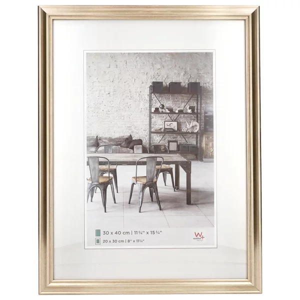Cadre en plastique Lounge 13x18 cm | or | verre standard (2 mm)