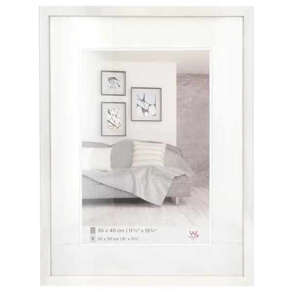 Cadre en plastique Construction 10x15 cm | blanc | verre standard (2 mm)