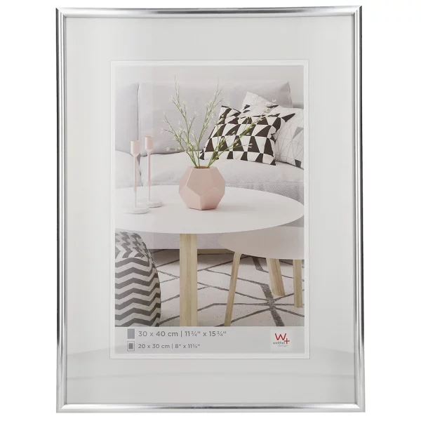 Cadre en plastique Galeria 9x13 cm | argent | verre standard (2 mm)