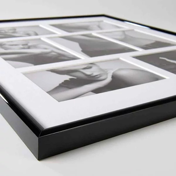 Cadre multi photos pour 3 photos Galeria 3x 13x18 cm | noir | verre standard (2 mm)