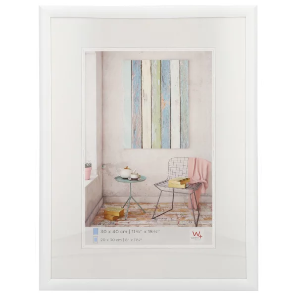 Cadre en plastique Trendstyle 10x15 cm | blanc | verre standard (2 mm)