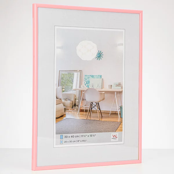 Cadre en plastique New Lifestyle 10x15 cm | rose | verre standard (2 mm)