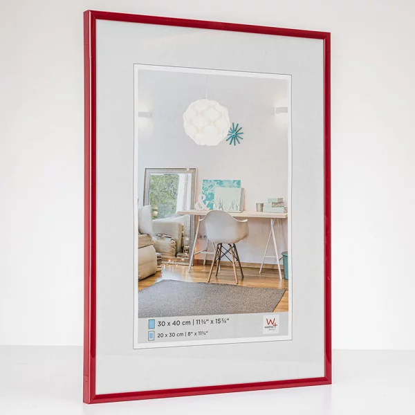 Cadre en plastique New Lifestyle 10x15 cm | rouge | verre standard (2 mm)