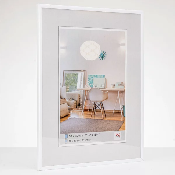 Cadre en plastique New Lifestyle 20x20 cm | blanc | verre standard (2 mm)