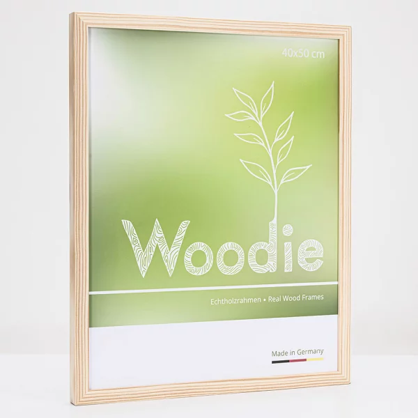 Cadre en bois Rhön 35x50 cm | sapin rouge | verre standard