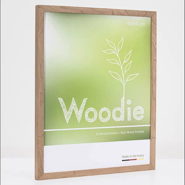 Cadre en bois Rhön 35x50 cm | cerise | verre standard