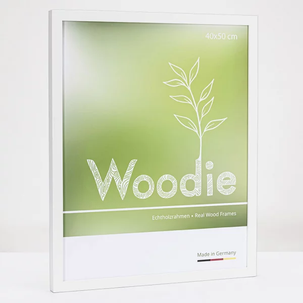 Cadre en bois Rhön 35x50 cm | blanc | verre standard
