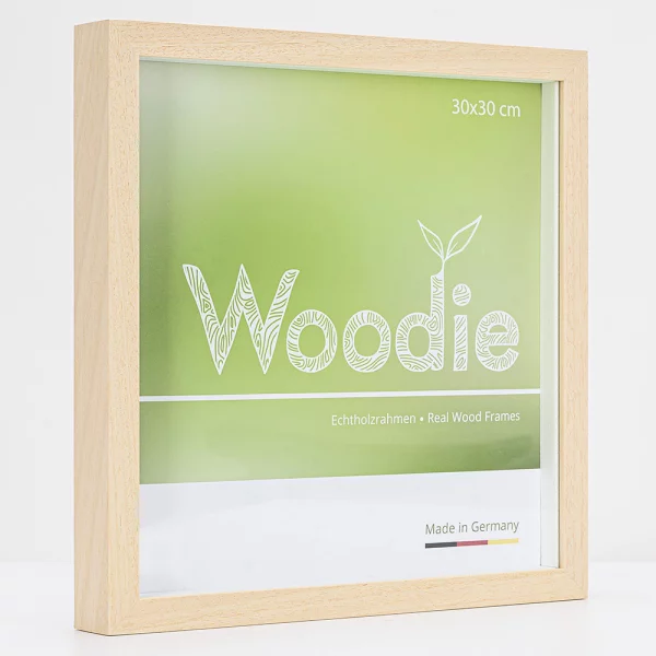 Holz Bilderrahmen Usedom mit Distanzleiste 30x30 cm | Ayous | Normalglas