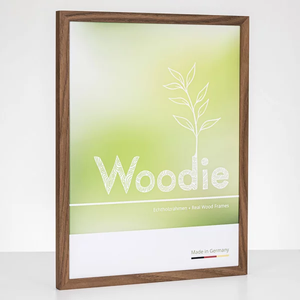 Cadre en bois Jasmund 9x9 cm | frêne foncé | verre standard