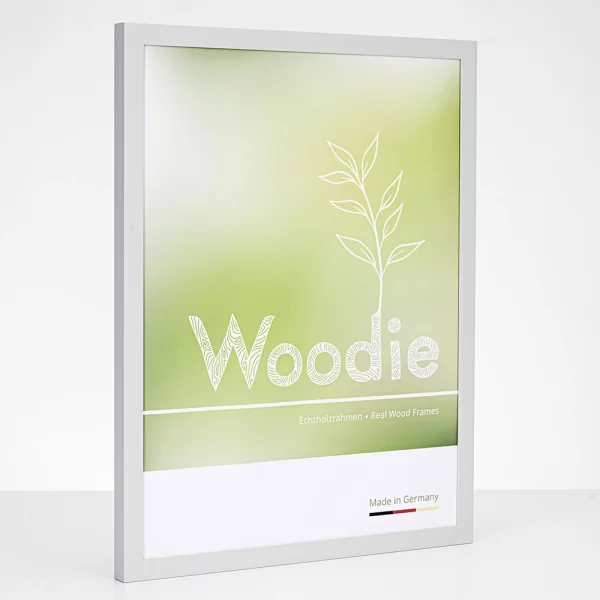 Cadre en bois Jasmund 9x9 cm | gris lumière | verre standard