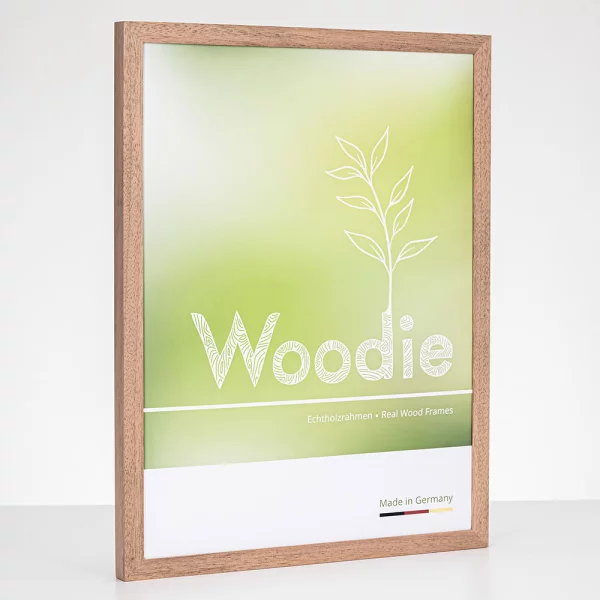 Cadre en bois Jasmund 9x9 cm | acajou | verre standard