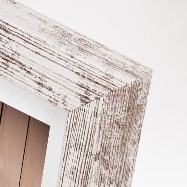Holz Bilderrahmen Nelson 30x30 cm | Shabby | Normalglas (2 mm)