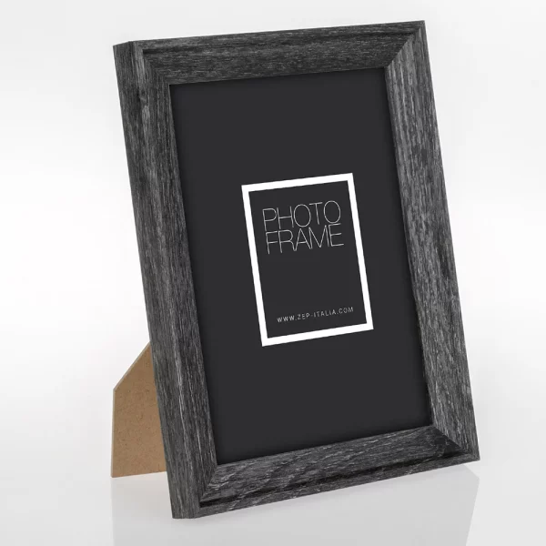 Kunststoff Bilderrahmen Torino 10x15 cm | Schwarz | Normalglas (2 mm)