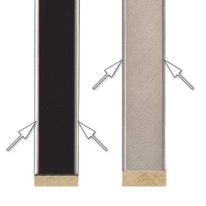 Holzrahmen GRAMERCY 1,6 nach Maß Black | Normalglas (2 mm)
