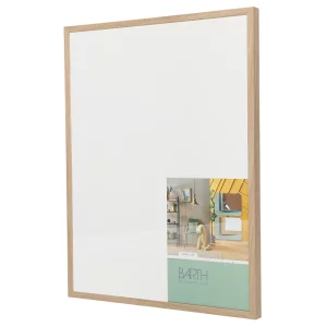 Alurahmen Serie 916 30x40 cm | Eiche Echtfurnier natur | Normalglas (2 mm)